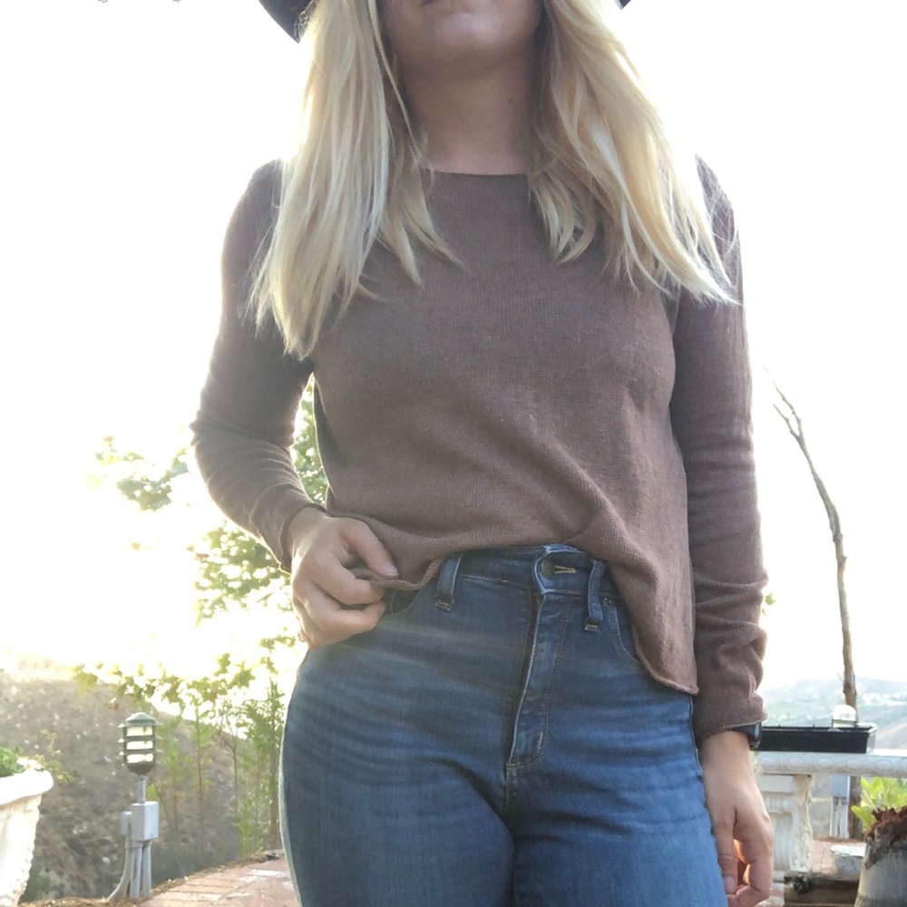 Eileen Fisher Lightweight Open Knit Pullover I24